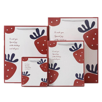Lovely Strawberry Gift Paper Bag