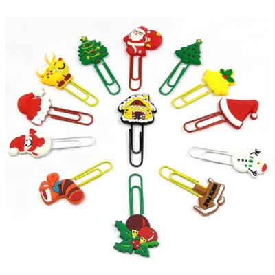 Custom Design Rubber PVC Bookmark Clip