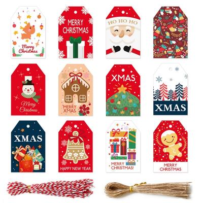 Merry Christmas White Paper Gift Cards