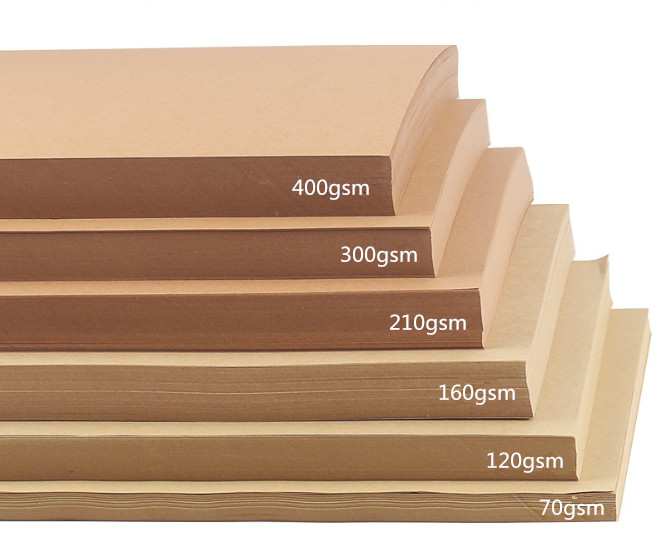 thickness of kraft paper raw material